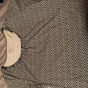 black and white blouse